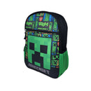 Minecraft Backpack 16" Creepers Front Pocket Boom TNT Green Boys Kids
