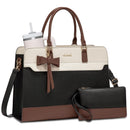 LOVEVOOK Laptop Leather Messenger Work Bag for Women, Waterproof Business Teacher Bag, Large Computer Laptop Bag