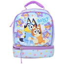 Bluey Kids Insulated Lunch Bag with Handle  - Drop Bottom Lunch Bag Design – Reusable Soft Cooler Lunch Box for Boys & Girls, School, Daycare & Travel