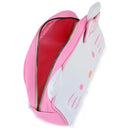 Fast Forward Hello Kitty Cosmetic Makeup Bag Officially Licensed 9 Inch Pink and White Leather Toiletry Tote Bag