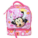 Minnie Mouse Drop Bottom Insulated Reusable Lunch Bag with Handle for Girls, School, Daycare & Travel