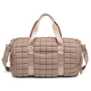 Ty Quilted Puffer Nylon Duffel Natural