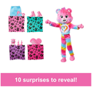 Barbie Cutie Reveal Care Bears Doll & Accessories, Series 2 Togetherness Bear with 10 Surprises Including Color Change & Mini Bear