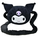 Soft and Furry Hello Kitty Kuromi Black Plush Crossbody Bag for Girls