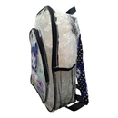 Hello Kitty 16" Kuromi Transparent Backpack with Front pocket, Black & Clear