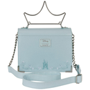 Loungefly Disney Princess Cinderella Crossbody Bag, Baby Blue and Silver Purse