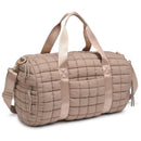 Ty Quilted Puffer Nylon Duffel Natural