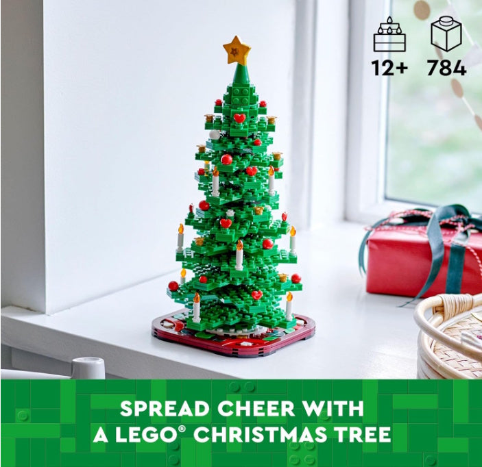 LEGO Christmas Tree - Building Toys for Kids, Boys & Girls, Ages 12+ - Mini Christmas Tree Decorations for Tabletop & Home - 40573