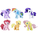 My Little Pony Friendship is Magic Toy Meet The Mane 6 Collection Set - 6 Pony Figures Including Twilight Sparkle, Kids Ages 3 and Up