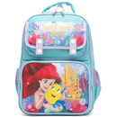 Disney Little Mermaid 15.5" Polyester Blue Large Backpack with 2 Front Pockets