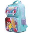 Disney Little Mermaid 15.5" Polyester Blue Large Backpack with 2 Front Pockets