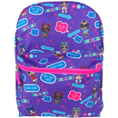 L.O.L. Surprise Dolls All Over Print Backpack With Pocket, 16" Inch