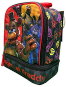 Bioworld Kids Insulated Lunch Bag with Handle, Five Nights at Freddys Drop Bottom Rectangle Lunch Bag