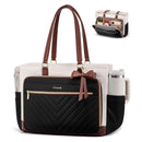 LOVEVOOK Teachers Messenger Bag for Women, Work Laptop Bag with Large Cup Holder