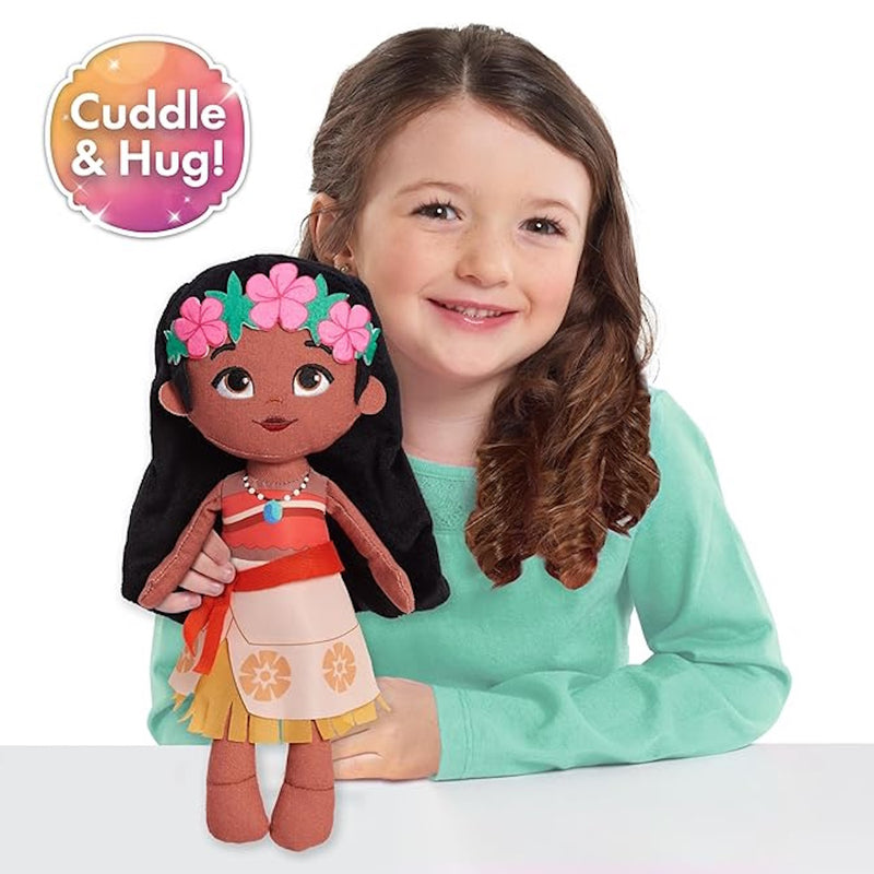 Disney Princess So Sweet Princess Moana, 12 Inch Plushie with Brown Hair, Disney Moana, Officially Licensed Kids Toys for Ages 3 Up, Gifts and Presents
