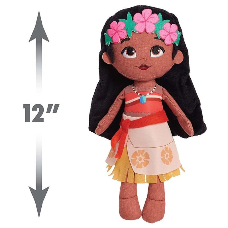 Disney Princess So Sweet Princess Moana, 12 Inch Plushie with Brown Hair, Disney Moana, Officially Licensed Kids Toys for Ages 3 Up, Gifts and Presents