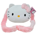 Soft and Furry Hello Kitty Plush Crossbody Bag for Girls