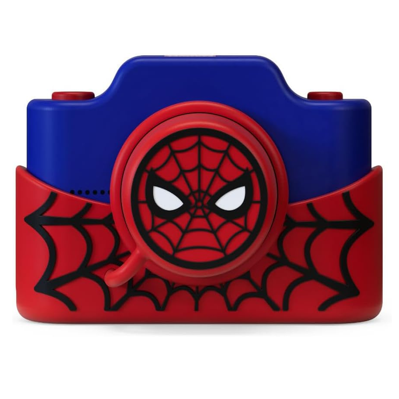 Spider-Man Kids Digital Camera & Video with 3" Touchscreen, Soft Silicone Casing, Detachable Lens Cap, 32GB Memory Card by Kidamento