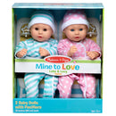 Melissa & Doug Mine to Love Twins Luke & Lucy Dolls EA