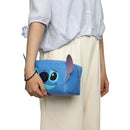 Bioworld Lilo & Stitch Stitch Face Cosmetic Bag With 3D Ears