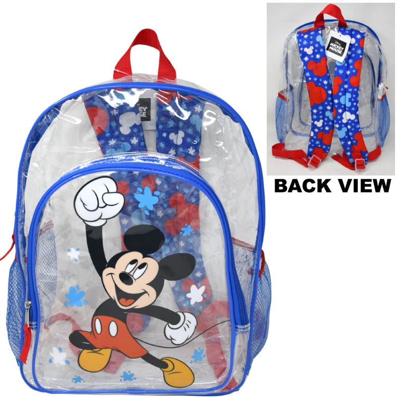 Mickey Transparent 16" Clear Backpack
