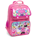 Disney Minnie Mouse 15.5" Polyester Pink Large Backpack with 2 Front Pockets