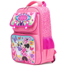 Disney Minnie Mouse 15.5" Polyester Pink Large Backpack with 2 Front Pockets