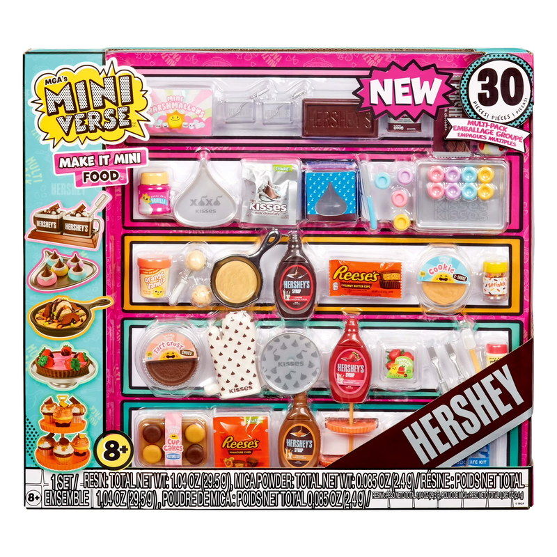 Miniverse Make It Mini Food Hershey Multi-Pack Mini Collectibles, Novelty Food Toy, Ages 8+