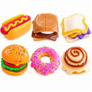 MushMeez Taba Squishies Food Fidget Toy, Soft Sticky Layered Sensory Stress Relief Toy, 6 Assorted Styles, 1 Piece