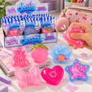 MushMeez Crystal Taba Squishy Toy, Soft Sticky Glitter Sensory Fidget Stress Relief Toy, Assorted Styles, 1 Piece