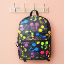 Disney Mickey Mouse Black and Neon All Over Print 16" Unisex School Backpack