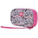 Bioworld Hello Kitty Flying Saucer Print 4" Pink & Purple Tech Cable Organizer Travel Case