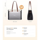 LOVEVOOK Laptop Tote Bag for Women Work, Teacher Tote Bag with Large Cup Holder, Waterproof Leather Computer Bag