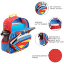 DC Superman Hero & Logo 14" Backpack for Boys