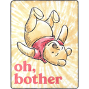 Northwest Winnie The Pooh Silk Touch Throw Blanket, 46" x 60", Oh Bother