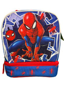 Spiderman Kids Insulated Lunch Bag with Handle, Drop Bottom Lunch Bag Design