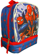 Spiderman Kids Insulated Lunch Bag with Handle, Drop Bottom Lunch Bag Design