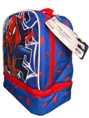 Spiderman Kids Insulated Lunch Bag with Handle, Drop Bottom Lunch Bag Design