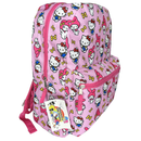 My Melody All Over Nylon Pink Kids School Backpack 16" School Bookbag for Girls
