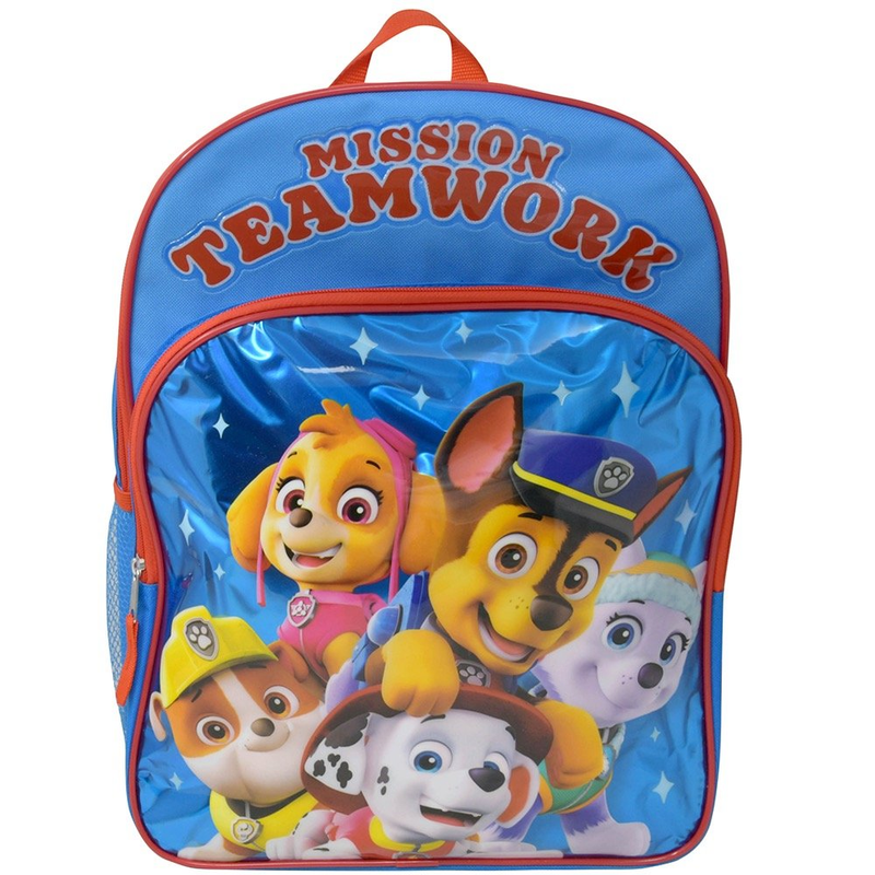 Paw Patrol 16" Backpack Rubble, Skye, Marshall, Everest, Chase ages 3+