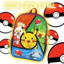 Pokemon "Pikachu & Friends" Flat Front 15" Backpack