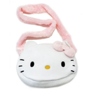 Soft and Furry Hello Kitty Plush Crossbody Bag for Girls