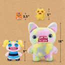 Fuggler Powerpuff Girls 9-Inch Plush Toy (Bubbles) by ZURU Funny Ugly Monster Stuffed Animal Collectible Plush ages 3+