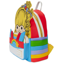 Loungefly Rainbow Brite Cosplay Mini Backpack with side pockets