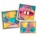 ZURU Fugglers Bigg Fuggs - Big Funny Ugly Monster Plush - 17 inches (Rabid Rabbit (Tie Dye))