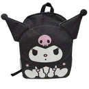 Sanrio Kuromy 3D 16" Canvas School Backpack for Girls, Black
