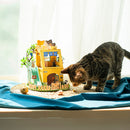 Rolife DIY Miniature Doll House Kit with Furniture for Children Adult Wooden Kits Toy (Cat House)