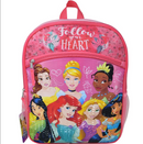 Disney Princess Girls School Backpack 16" with front pocket