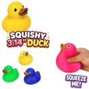 Fun Storm Squishy Duck Fidget Toy 3.14", Soft Squeeze Sensory Stress Relief Rubber Duck, Random Color, 1 PC, Ages 3+