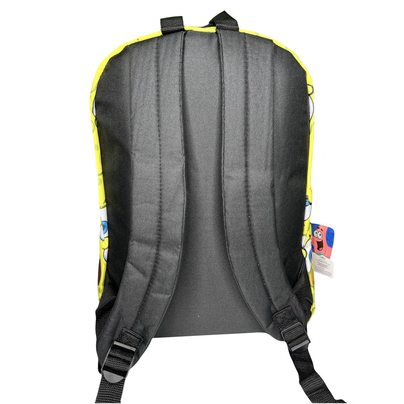 Sponge Bob All Over Print Nylon School Backpack 16" Bookbag for Girls & Boys